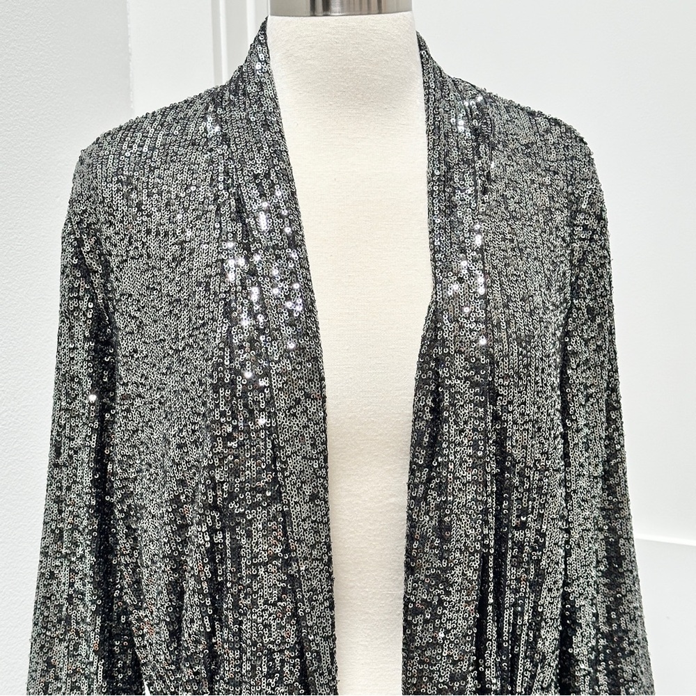 STEVE MADDEN Show Stopper Sequin Duster in Small - Picture 5 of 16